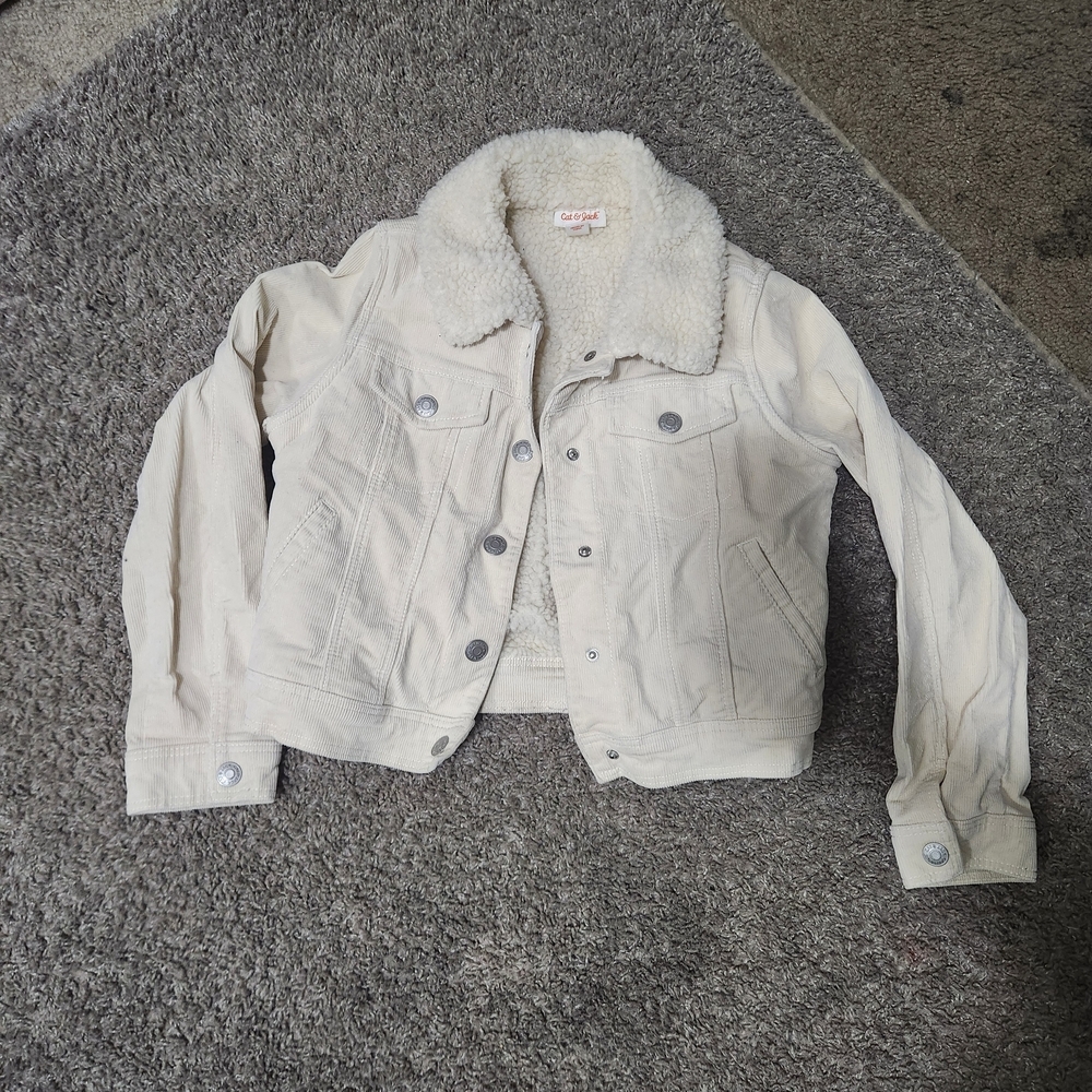 Cat & Jack Cream Sherpa Jacket